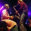 Harold Mingels speelt voor een fan, 18-4-2002 Amsterdam, HMH Laatste concert Volumia!.Kim en Harold